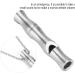 High Decibel Outdoor Stainless Steel Whistle | Emergency Survival Signal Pipe for Camping - Buy Online on GoSupps.com