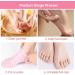 Toulifly Non-slip aloe socks silicone moisture socks for foot care silicone moisture socks moist socks for dry cracked feet and rough skin on the feet (pink and white) - Buy Online on GoSupps.com