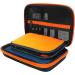 Diabetic Supplies Travel Case - EVA Hard Protective Organizer for Glucose Meter, Lancets, Test Strips, Insulin Syringes - Orange - Buy Online on GoSupps.com