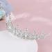 Lurrose Crystal Princess Crown Sparkle AB Rhinestone Bridal Tiara Pageant Hair Accessories for Women (Silver) - Buy Online on GoSupps.com