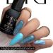 Didier Lab - Premium UV Gel Nail Polish - Brillant No. 18 - Gel Nail Varnish - Nail Art - Long-Lasting High Gloss Wear - Blue Gel Nail Polish - Gel Nails - Glitter Gel Nail Polish - Rich Pigment - Buy Online on GoSupps.com