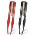 Fuyamp 2Pcs Tweezers with LED Light Hair Removal Lighted Tweezers Makeup Tweezers with Light Tools Stainless Steel Tweezers for Men Women Precision Eyebrow Eyelash Hair Removal(Black and Red)