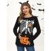 G and PL Halloween Women's Pregnancy Top | Maternity Funny Costume Long Sleeve Shirt - Buy Online on GoSupps.com