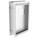 Hakuna Pets Deluxe Aluminum Dog & Cat Pet Door with Locking Panel for Screens, Doors & Walls up to 2.76" Thick Small for Pets to 20 lbs White