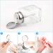 4 Oz Square Clear Glass Nail Polish Remover Bottle with Pump Dispenser - Buy Online on GoSupps.com