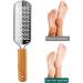 Professional Foot File with Wooden Handle - Hard Skin & Callus Remover for Perfect Pedicure - Buy Online on GoSupps.com