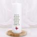 Buy Striefchen Personalized Christening Candle for Girls Flower Wreath & Butterfly Design | Custom Name Baptism Date & Saying 8x25 cm - Buy Online on GoSupps.com