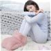 Buy Kisangel Heated Foot Warmers | USB Plush Heating Cushions for Office & Home | Pink Footrest Slippers & Warmers - Buy Online on GoSupps.com