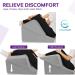 Memory Foam Bed Wedge Pillow Set for Leg, Knee, and Back Support | Acid Reflux, Anti Snoring, Heartburn Relief | Machine Washable | Grey | 23.6 x 23.6 x 12 and 18.7 x 23.6 x 7.7 - Buy Online on GoSupps.com