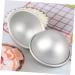 COHEALI Circle Stencil 4PCS soap molds food molds cake mold Aluminum Molds Bath Moulds cake pan puck 3d baking mold Silver medium - Buy Online on GoSupps.com