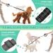 Slowton 2-Dog Adjustable Double Leash - 360 Rotatable Reflective No-Splinter Design in Black & Gray | Ideal for Small & Medium Dogs - Buy Online on GoSupps.com