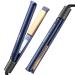 FURIDEN Hair Straightener and Curler 2 in 1 Flat Iron Curling Iron in One Hair Straightener for Thick Hair and Curly Hair Long-Last | Defined Curls(Dark Midnight Blue)