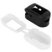 Tomanbery Oximeter cover Fingeling pulse cover durable oximeter housing Flexibility Specially designed house for traveling home (Black+White)