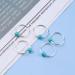 Yheakne Boho Tribal Turquoise Circle Hair Ring Set Boho Braid Rings Dreadlock Dirty Braid Hair Bow Clips Silver Hair Braid Rings Hair Clip Rings Decoration Hair Accessories (Silver Circle with - Buy Online on GoSupps.com
