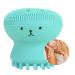 Face Scrubber Multifunction Massage Facial Cleansing Brush Facial Brush Home Use for Removing Makeup (Green)