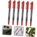 Angoily 6pcs Make up Kit Makeup Tools Dual Tip Brush Pens Surgery Marker Grease Pen Eyebrow Pencil Cosmetic 13.9x1.8cm Red - Buy Online on GoSupps.com