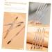 Angoily 5pcs Tools Eye Brush with Pencils S Double-head Brown Pencil Thin Pens Makeup Eyebrow - Buy Online on GoSupps.com