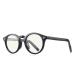 KDOQ Retro Oval Blue Light Blocking Glasses for Men and Women Anti-Blue Ray Round Glasses Black