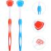 Milisten Plastic Tongue Scraper - Reusable Tongue Cleaner for Adults (Orange & Blue) - 2 Pack | International Shipping Available - Buy Online on GoSupps.com