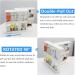 Dutiplus 2-Tier Pull-and-Rotate Medicine Cabinet Organizer for Vitamins, Supplements & Cosmetics | 11 H x 4.1 W x 11.25 L - Buy Online on GoSupps.com