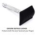 Parker Genuine Leather Double Edge Safety Razor Travel Cover - Black Protective Sheath for Standard Razors - Buy Online on GoSupps.com