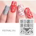 Alexnailart Stamping Plate Heart Template - Nail Art Tools (FE014) - Buy Online on GoSupps.com