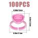 Savita 100 Disposable Adhesive Rings for Eyelash Extensions - Pink Glue Holder Cups - International Shipping Available - Buy Online on GoSupps.com