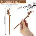 FERCAISH Peach Wood Hair Pins Chinese Hair Sticks Wooden Hair Sticks Vintage Hairpin Long Hair Clips for Women Girls Hair DIY Accessories 1 Piece - Buy Online on GoSupps.com