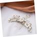 Wedding Hair Accessories Hair Toppers Rhinestone Hair Comb Flower Hair Side Comb Decorative Hair Side Comb Headgear Decorate Wedding Dress Crystal Bride White Soft Pottery Flower - Buy Online on GoSupps.com