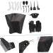 DOITOOL 1 Set Hair Coloring Tools Hair Dye Color Kit Hair Coloring Bowl Hair Dye Tools Hair Tinting Bowl Hair Dye Mixing Bowl Hair Dye Comb Salon Hair Dying Kit Hairpin Baking Oil Plastic 20.5x6cm Black - Buy Online on GoSupps.com