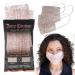 Juicy Couture Couture 3ply Disposable Face Masks Pack Blush Solid/Blush Leopard 10 Count