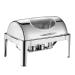 9L Stainless Steel Chafing Dish Set Buffet Silver Catering Warmer Set Rectangle Chafing Dish Set for Buffet Catering Kitchen Party(Color:Single Grid)