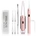 Ear Wax Removal with Light, Earwax Removal Kit Upgraded All in One Rechargeable Ear Cleaning Kit with Light/Ear Pick Digger/Ear Tweezers/Spiral Spring Ear Spoon for Adults Kids and Pets (Pack of 7) Pink