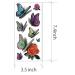 8 Large Sheets 3D Butterfly Temporary Tattoos for Women - Waterproof & Vibrant Designs | Flowers, Dragonfly, and More - Ideal for Girls (Style 2) - Buy Online on GoSupps.com