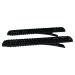 Black Crystal Metal Alligator Clips Duckbill Clips Hair Clips Rhinestone Stylish Hair Barrettes with Teeth Hair Pins Bobby Pin Hair Slide for Women Girl Hair Jewelry Accessories (Rectangle)
