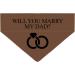 Personalized Dog Hollow - Marry My Daddy Triangular Cloth for Pets - Unique Collar Accessory - Buy Online on GoSupps.com