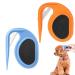 Growalleter Pet Knotting Comb Cat & Dog Pet Knotting Comb Pet Grooming Tool 2 PCS Pet Knotting Blade Comb for Dog Cat Medium/Long Hair Pet Knotting Hair Removal Knife Dematting Comb (Orange & Blue)