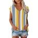 Short Sleeve T Shirts Clothing Woman T-Shirt Casual Black Clothing Top Women's Floral Pattern for Women Crop Tops Shirt Shirts Top Women's Summer Tank Top 2-yellow XL - Buy Online on GoSupps.com