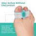 Welnove Toe Separators with 2 Loops - Pack of 12 Soft Gel Bunion Correctors - Big Toe Spacer for Bunion Pain and Overlapping Toe - Blue - Buy Online on GoSupps.com