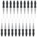 Micro Eyebrow Brush with Cap, 20PCS Brow Lamination Brush Eyelash Spoolie Brush Tools for Eyebrows and Eyelashes Extensions, Lash Lifting, Perming Eyebrows (Black)