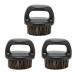 3-part beard brush for men ridge-free round handle convenient to use practical facial bar cleaning shaving brush father's day gift