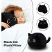 KOMUNJ Black Cat Plush 30cm - Soft Stuffed Animal Toy for Kids & Adults | Cute Cat Pillow Gift for Valentines & Birthday - Buy Online on GoSupps.com