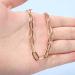 Trendy Gold Paperclip Chain Choker Necklace | Punk Paper Link Jewelry for Women & Girls - Shop Internationally - Buy Online on GoSupps.com