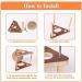 Interactive Sisal Rope Cat Scratching Ball Toy with Solid Wood Base - Medium Size - Buy Online on GoSupps.com