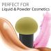 Dolovemk Dark Green Makeup Puff Brush with Handle - Mushroom Head Powder Puff Blender & Cover for Flawless Application - Buy Online on GoSupps.com