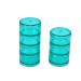 SUPVOX 1 Set Portable 7 Day Stackable Pill case Tower Travel Pill Box (Green)