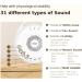 Malang Honey Newborn Baby White Noise Machine - 31 Sounds & Night Light for Better Sleep Training - 155g in Natural Wood - Shop Internationally - Buy Online on GoSupps.com
