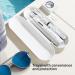 Pessido Sonic Electric Toothbrush - Rechargeable for Adults & Kids | 5 Modes & Timer | 2 Soft Brush Heads & Travel Case | White - Buy Online on GoSupps.com