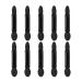 Fpoqbod 10Pcs Dual Sides Eye Shadow Eyeliner Brush Sponge Applicator Makeup Tool for Girls Lady Women Daily Beauty (Black)