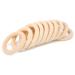 10 Pack Wooden Baby Teethers - 65mm Maple Teething Toys for DIY Crafts - Beige Baby Teethers - International Shipping - Buy Online on GoSupps.com
